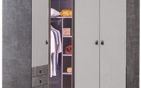 Puzzle Aura 4 Kapılı Köşe Dolap 842