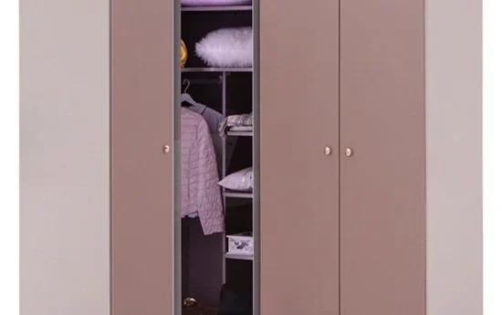 Puzzle Rose 4 Kapılı Köşe Dolap 832